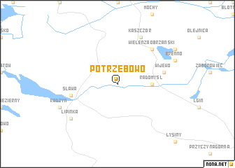 map of Potrzebowo