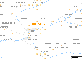 map of Pötschach