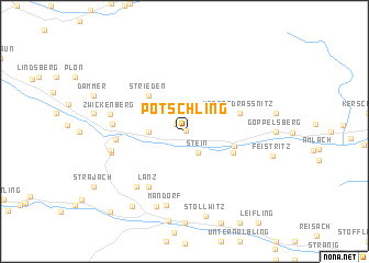 map of Potschling