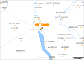 map of Potsdam