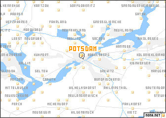 map of Potsdam