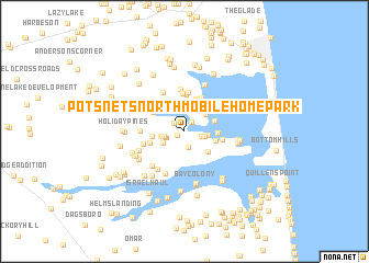 map of Pots Nets North Mobile Home Park