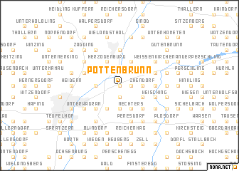 map of Pottenbrunn