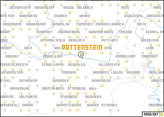 map of Pottenstein