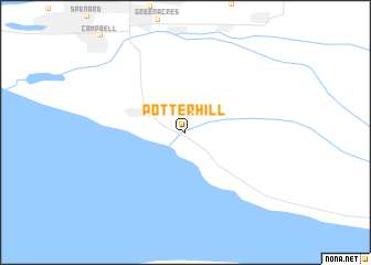 map of Potter Hill