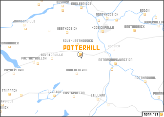 map of Potter Hill