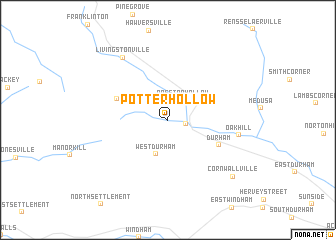 map of Potter Hollow