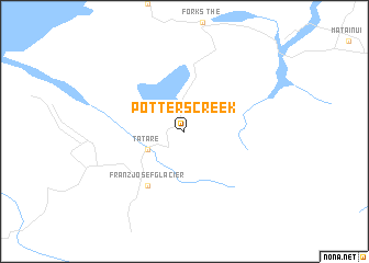 map of Potters Creek