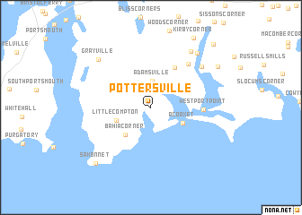 map of Pottersville