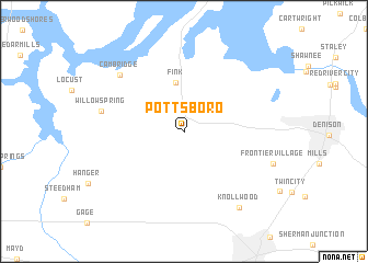 map of Pottsboro