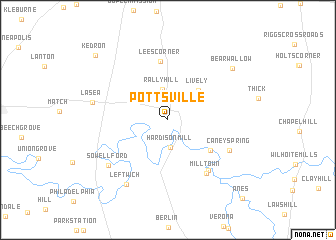 map of Pottsville