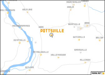 map of Pottsville