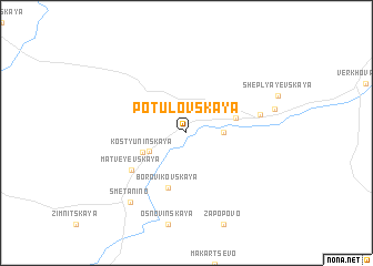 map of Potulovskaya