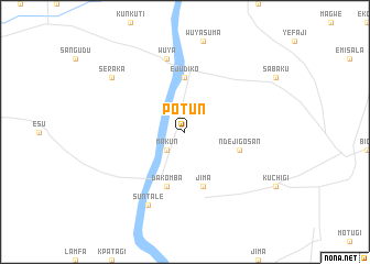 map of Potun