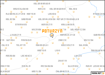 map of Poturzyn