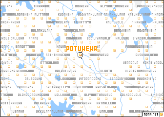 map of Potuwewa