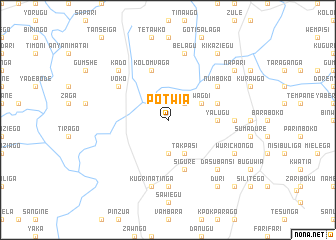 map of Potwia