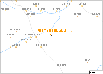 map of Potyèrtougou