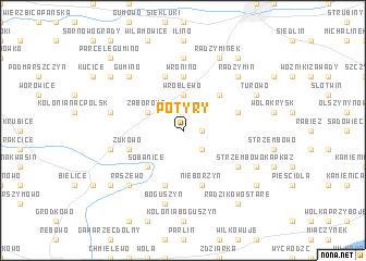 map of Potyry