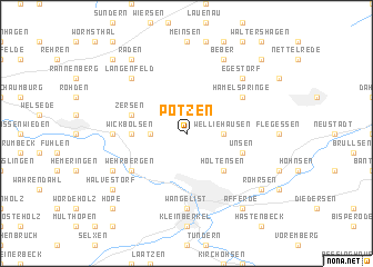 map of Pötzen