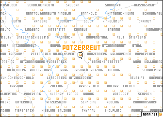 map of Pötzerreut