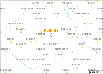 map of Pouant