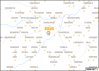 map of Poua