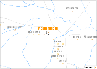 map of Poubangui