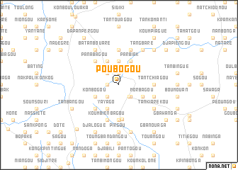 map of Poubogou