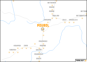 map of Poubol
