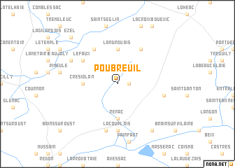 map of Poubreuil