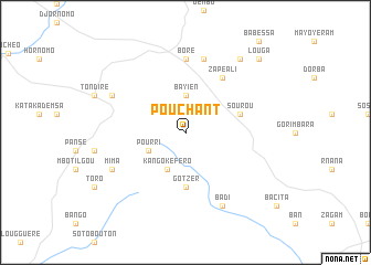 map of Pouchant