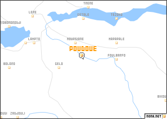 map of Poudoué