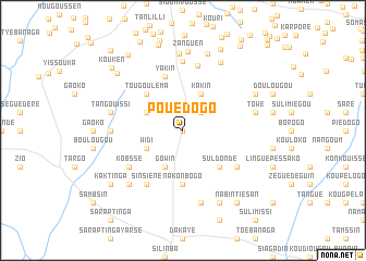 map of Pouédogo