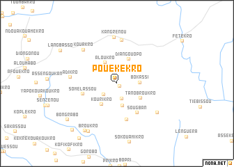 map of Pouékékro