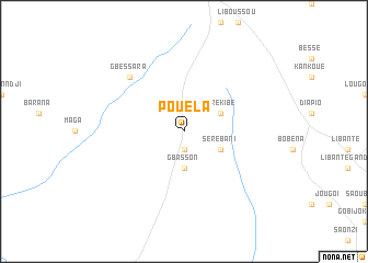 map of Pouéla