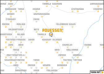 map of Pouèssen