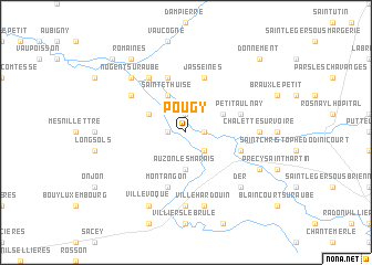 map of Pougy