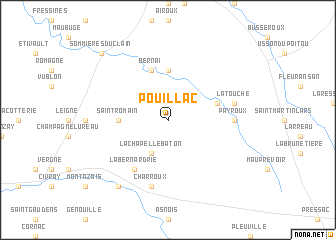 map of Pouillac