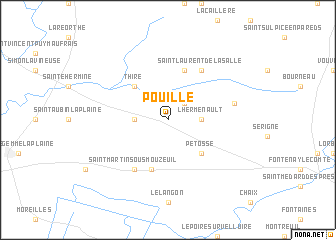 map of Pouillé