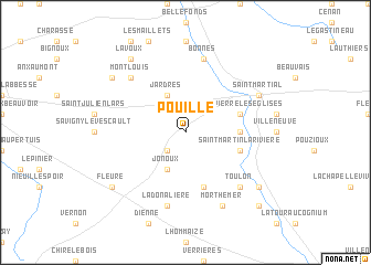 map of Pouillé