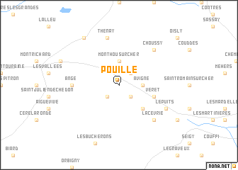 map of Pouillé