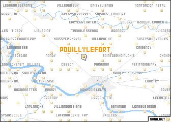 map of Pouilly-le-Fort