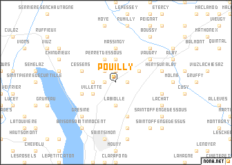 map of Pouilly