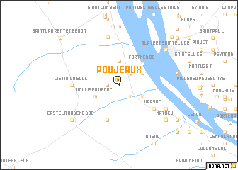 map of Poujeaux
