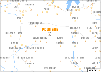 map of Poukène