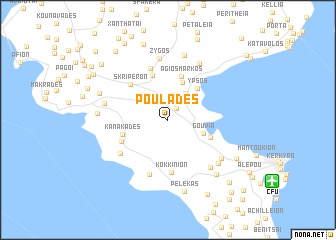 map of Pouládes