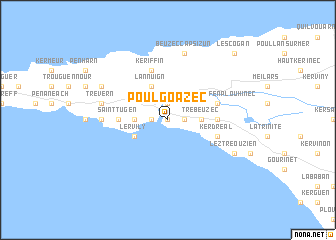 map of Poulgoazec