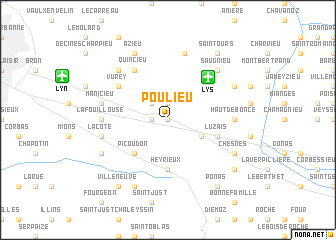 map of Poulieu