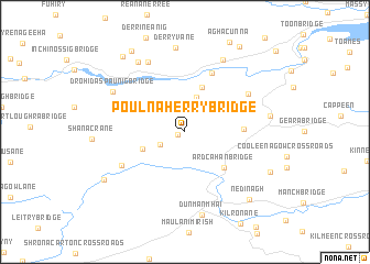 map of Poulnaherry Bridge